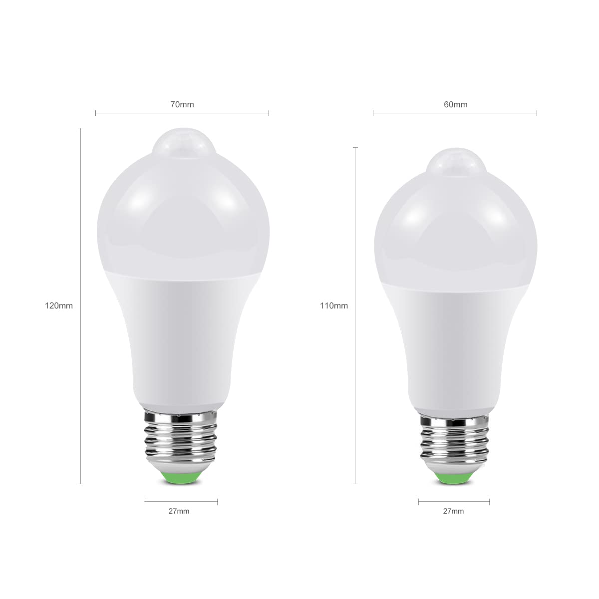 Oświetlenie domu HHF 5 szt. AC220V 12 W 15 W 18 W 20 W Czujnik ruchu PIR Lampka nocna E27 Detektor ruchu Żarówka LED Lampa do schodów Ścieżka Korytarz Światło awaryjne (kolor: ciepła biel