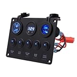 Photo Gallery iplusmile 24v pannello combinato gang per auto e barca con doppia porta usb accendisigari e voltmeter controllo elettrico per illuminazione e dispositivi elettronici luce blu Photo Gallery iplusmile 24v pannello combinato gang per auto e barca con doppia porta usb accendisigari e voltmeter controllo elettrico per illuminazione e dispositivi elettronici luce blu