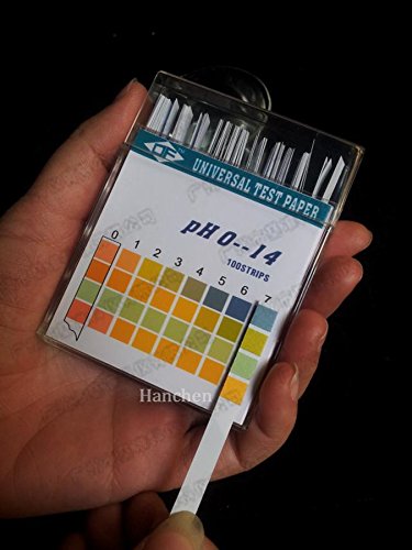 5 paquetes (100strips/Pack) 4 Color alcalinas de pH 0 – 14 pH Prueba de tiras de prueba de pH Indicador Tornasol de Papel