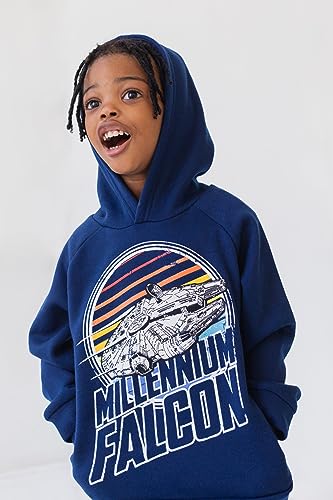 STAR WARS The Mandalorian Darth Vader X-Wing Millennium Falcon Fleece Pullover Hoodie Toddler to Big Kid2