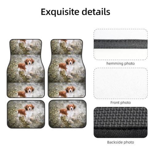 Alfombrillas para coche que no se mueven: juego de neopreno con diseño de perros 3