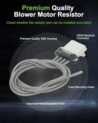 Image of SCITOO Heater HVAC Blower Motor Resistor Fit 2005-2018 Toyota Tacoma Resistor Air Conditioning Control Module Regulator Resistor Kit with Wire Harness 973-582, 87138-04052, 8713804052, RU746, RU1435