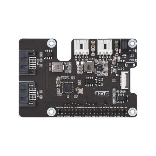 Carte adaptateur PCIe vers deux SATA pour Raspberry Pi 5 extension stockage 6 Gbit/s