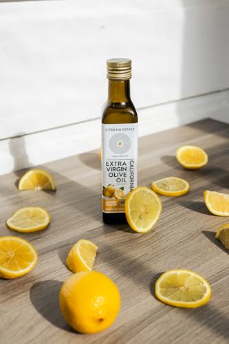 Image of Cobram Estate Lemon, Garlic, and Onion Artisan Collection Flavored - Low-Fodmap Diet Friendly, First Cold Pressed 100% California Extra Virgin Olive Oil - Non-GMO, 3 x 250ml Bottles (Variety)