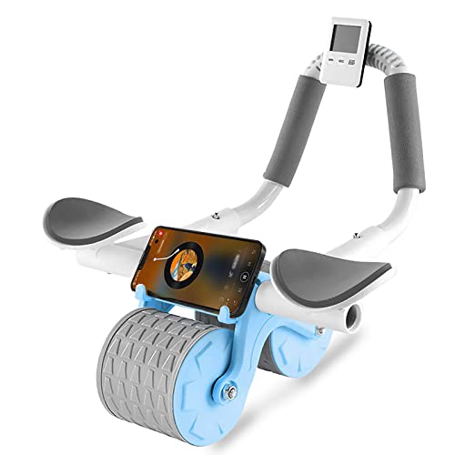 2023-New-Ab-Roller-Wheel-with-Knee-Mat-Timer-Automatic-Rebound-Abdominal-Wheel-Ab-Abdominal-Exercise-Roller-with-Elbow-Support-Abs-Workout-Equipment-Ab-Exercise-Roller-for-Women-Men
