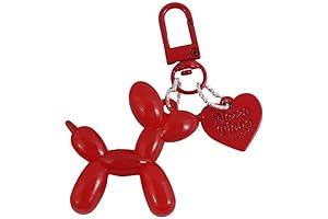 Tenghong2021 Valentine's Day Gift Cute Jelly Balloon Dog Keychain