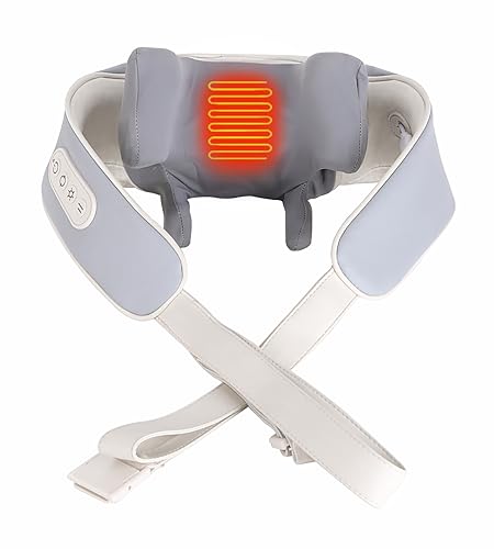 Image of OUZAIDE WORLD OF WELLNESS & CARE Electric Neck Massager for Neck & Shoulder Pain relief, Cervical Pain Relief Massager With 5D kneading Human Hand Like Massage and Heat Therapy for Holi gift options