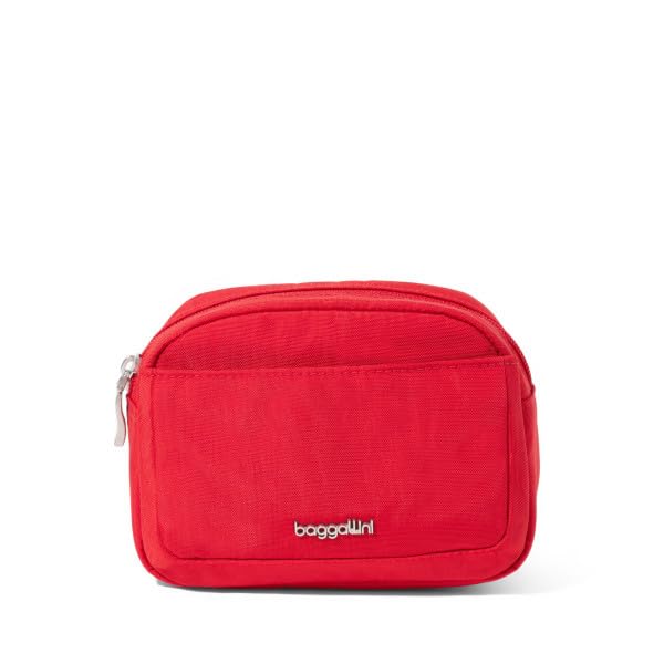 Baggallini Small Pocket Cosmetic - Lightweight 6x4 Makeup Bag - Travel Essentials Makeup Organizer