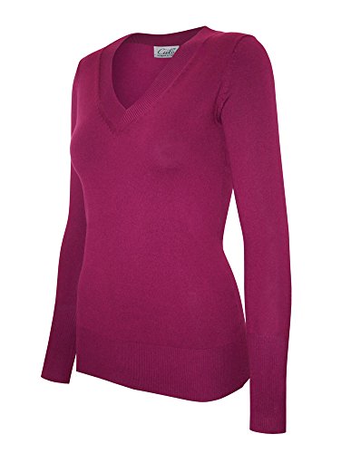 Image of Cielo Women's Solid Soft Stretch Pullover Knit Sweater