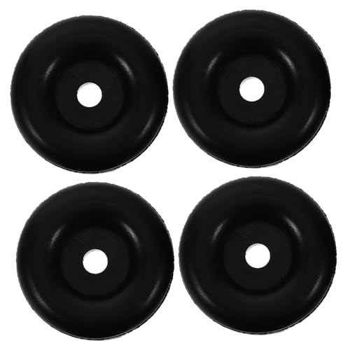 Unomor 4pcs Round Rubber Enclosed Cargo Trailer Ramp Bumper Car Bumper Accessory Door Stop Exterior Set Leg Protectors