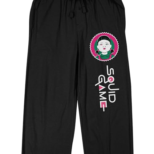 Squid Game Men's Black Sleep Pajama Pants2