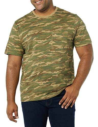 Image of Amazon Essentials Men's Short-Sleeve Crewneck Pocket T-Shirts, Pack of 2