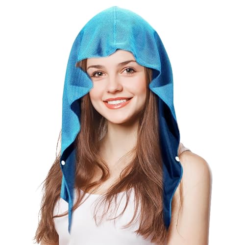 Kioriur Toalla refrescante para cabezas de cuello - Toalla con capucha refrescante de verano toalla con capucha | Toalla para cabeza refrescante accesorios para exteriores, protección UV