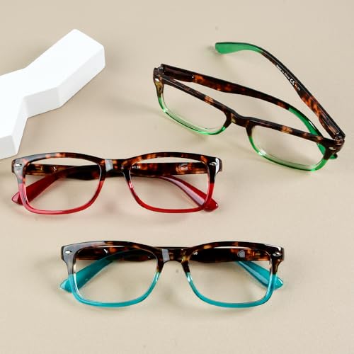 Image of Eyekepper 3 Pack Ladies Vintage Reading Glasses Comfort Reader Eyeglasses for Women +0.50