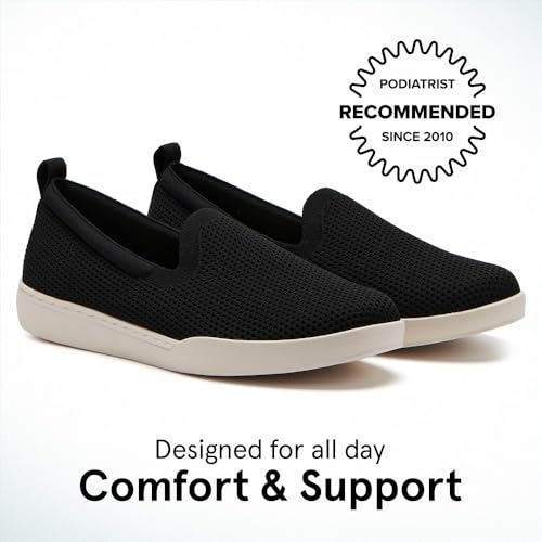 ABEO Encore Knit Slip On Sneakers for Women | Breathable Knit Slip On Sneakers | Arch Support Sneakers for Women | Built-in Orthotic Insole | Women's Travel Sneakers2