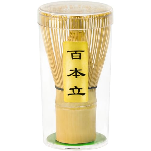 Vaiheng Matcha Whisk, Matcha Whisk Set Matcha Bamboo Whisk for Matcha Powder Handcrafted Organic Traditional Japanese Chasen, 100-Prong Matcha Stirrer Wisk Mixer Brush for Authentic Tea Preparation by Vaiheng - Used condition - US$5.84