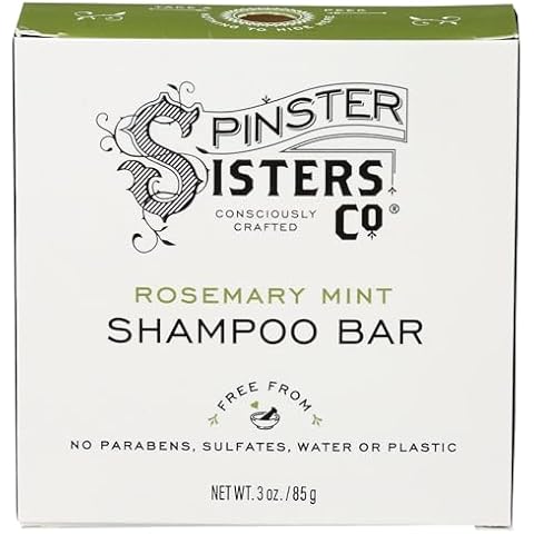 SPINSTER SISTERS CO Rosemary Mint Shampoo Bar, 3 OZ Cover