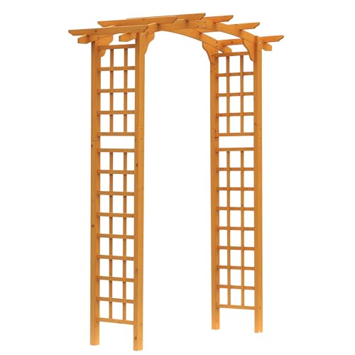 Outsunny 90in Wood Garden Arbor