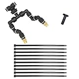 Speetop Reptile Mister Nozzles,Reptile Terrariums Misting Accessories kit, 12 pcs Reptile Fogger Fine Mist Nozzles for Paludarium, Vivarium, Plants, Amphibians, Tank