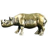 Décor de statue - il présente un design unique et délicat en forme de rhinocéros, qui est exquis et, décor de statue animale