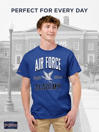 Image of JanSport NCAA Officially Licensed Campus Short Sleeve T Shirt for Men, Soft & Breathable Pre-Shrunk Cotton Crewneck T Shirt