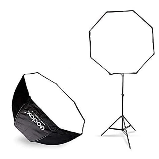 Best studio lighting umbrella light boxes for novatron strobes Portable Octagon Softbox with Light Stand Kit