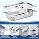 GN Behälter mit Deckel 1/3, Stapelbar Panierschalen Set 3-Teilig (32,5x17,5x6,5 CM), Langlebig Gastro Edelstahl Behälter mit Deckel (Dicke 8mm), Rostfestigkeit Panierstrasse für Panieren, Marinieren