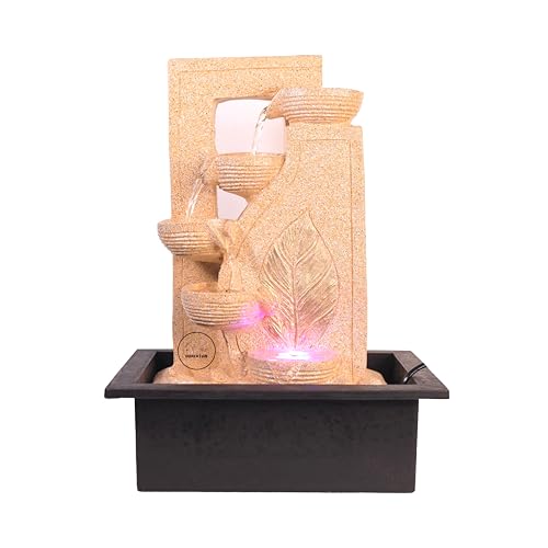 Image of Water Fountain for Home Tabletop Indoor Water Fountain for Living Room Waterfall Fountain Indoor Home Decor Table Top Fountain Waterfall Showpiece Indoor Fountain