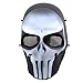 Máscara táctica de protección CS para paintball, airsoft, hockey, BB, disfraces, Halloween, cosplay, cobertura completa, Punisher