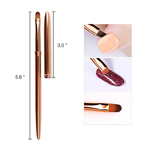 Image of 1Pc Kolinsky Acrylic Nail Art Brush UV Gel Builder Nail Painting Pen Salon DIY Manicure Accessories