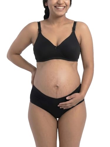 Image of Inner Sense Organic Cotton Bamboo Nursing Bra for Women I High Coverage Feeding Bra I Lightly Padded Maternity Wear with Wirefree Design and Thin Strap Sling