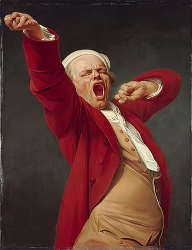 Art poster de Ducreux bâillant : l'affiche idéale pour votre salon
