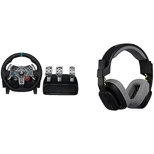 Immagine del prodotto Logitech G G29 Driving Force Volante da Corsa con Pedali Regolabili + ASTRO A10 Cuffie Gaming Cablate Gen 5 - PS5, PS4, PC, Mac - Nero