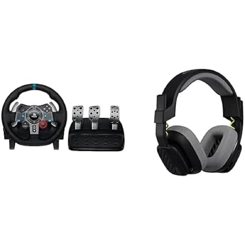 Immagine del prodotto Logitech G G29 Driving Force Volante da Corsa con Pedali Regolabili + ASTRO A10 Cuffie Gaming Cablate Gen 5 - PS5, PS4, PC, Mac - Nero