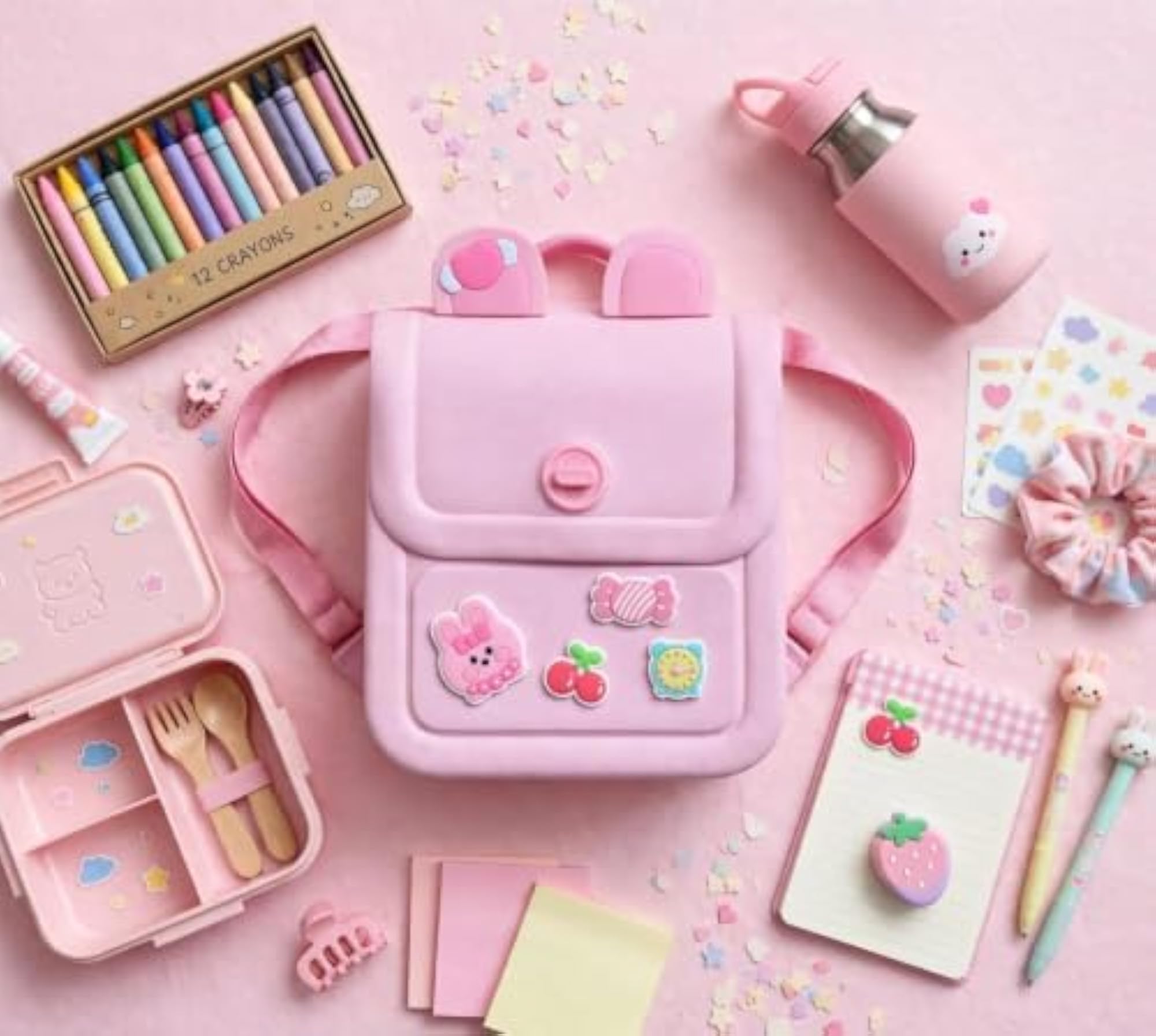 KOOOL Kids Backpack for Girls, 3D Bunny Design