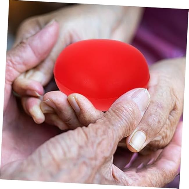 3Pcs Heart Shaped PU Hand Exercise Balls for Therapy and Grip Strengthening Portable Squeeze Balls for Finger Muscle Training for Elderly and Office Workers