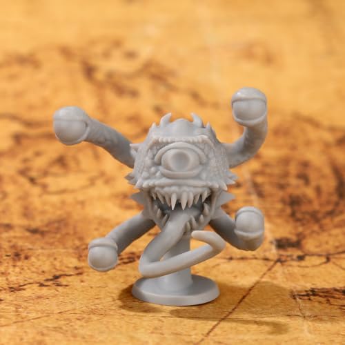 LKKCHER DESIGN 1pcs D&D Figure, 3D Ciclope Monster Miniature, 4 Gambe Non Verniciato Modello Dipinto a Mano, Giochi di Ruolo Figure, Fantasy Accessori Da Tavolo Game, 3.8x3.6cm, DND Minis