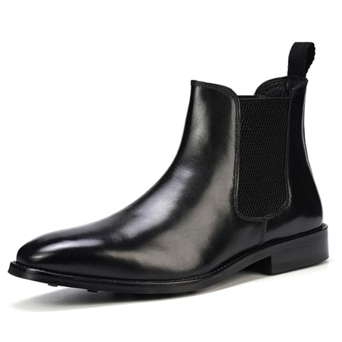Anthony Veer Thomas Chelsea Boots for Men | Slip-in | Full Grain Calfskin Leather | Blake Construction | Ortholite Cushion Comfort