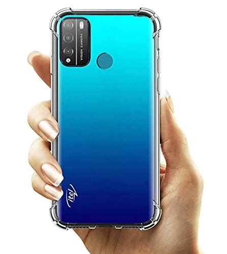Image of COVERBLACK Rubber Silicone Back Cover for Itel Vision 1 Pro - Transparent
