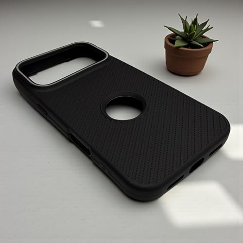 Image of SBMS Back Cover for Apple iPhone 17 Pro Soft Matte Silicone Cover with Slim Fit | (Not Mag-Safe Compatible) | Shockproof | Camera Protection Bumper Case for iPhone 17 Pro (Black)