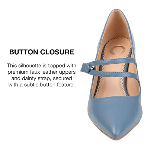 Journee Collection Women's Sidney Pump, Blue, 5.54