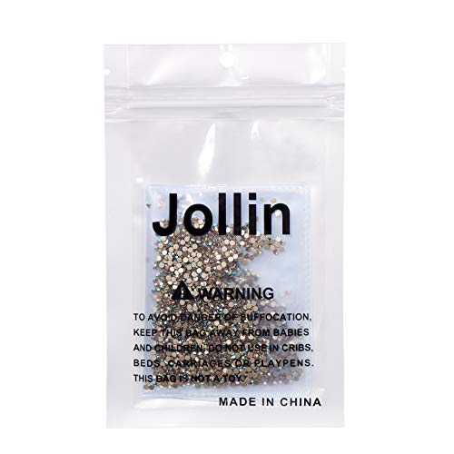 Image of Jollin 2880pcs Flatback Rhinestones Glue Fix Crystal Glass Diamantes Gems for Crafting Nail Art Crafts Decorations Clothes Shoes 2.0 mm (ss6, DawnLight)
