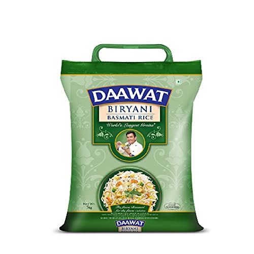 Daawat Biryani, World's Longest Grain, Aged Basmati Rice, 5 Kg Price