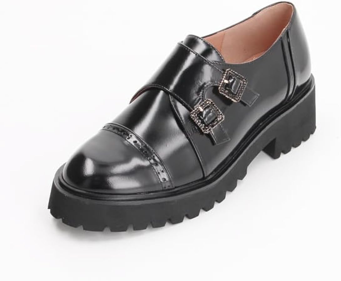 Amazon | [ランバン オン ブルー] 厚底モンクストラップシューズ BG