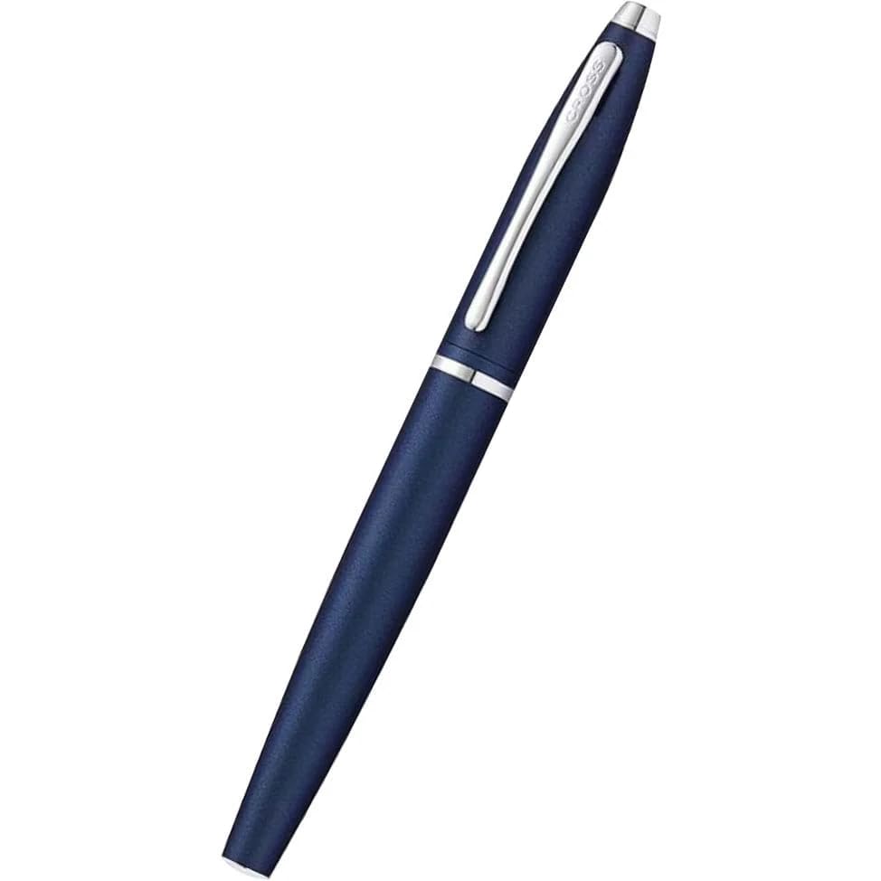 Image of Cross Calais Matte Metallic Midnight Blue Rollerball Pen in Self-Serve Packaging
