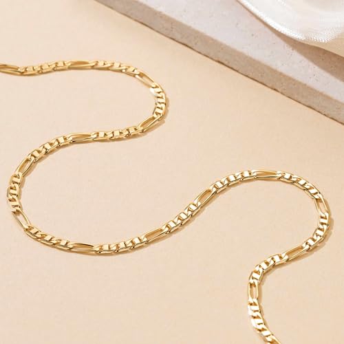 14K Gold Chain for Women Gold Necklaces for Women Chain Men Harmonious Blend of Old-World Charm and Modern Style Long Chunky Necklace for Men3