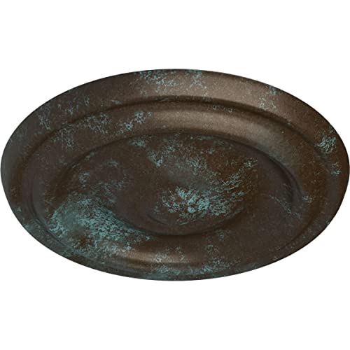 Image of 9 5 /8 inchOD x 1 1 /8 inchP Maria Ceiling Medallion (Fits Canopies up to 1 3 /4 inch), Bronze Blue Patina