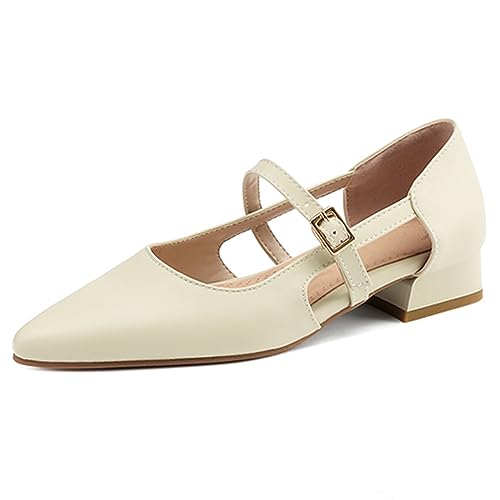 Mary Janes escarpins femme talon carré bout pointu bride cheville taille 39