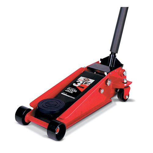 AFF3.5 Ton Heavy Duty Steel, Quick Lift Service Floor Jack with 2 Piece Handle, Double Pumper Technology, Tough UV Powder Coated Frame, 352SS