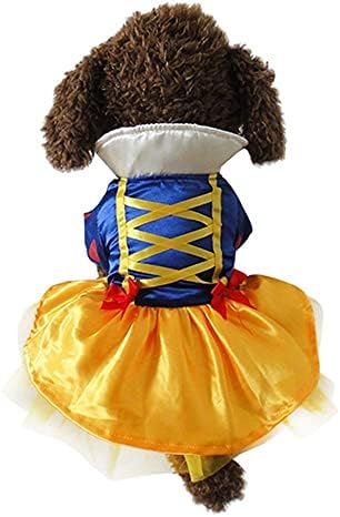 Snow Dog Costume - Christmas Princess Puppy Dress, Snow Pet Apparel for Party Christmas Halloween Special Events Costume